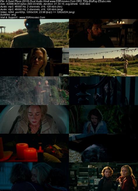 A Quiet Place 2018 Dual Audio Hindi 720p 480p BluRay.